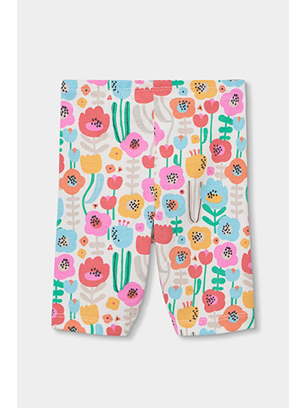 Karışık Çiçek Desenli Taytlı Takım 6-24 Ay Çok Renkli-5