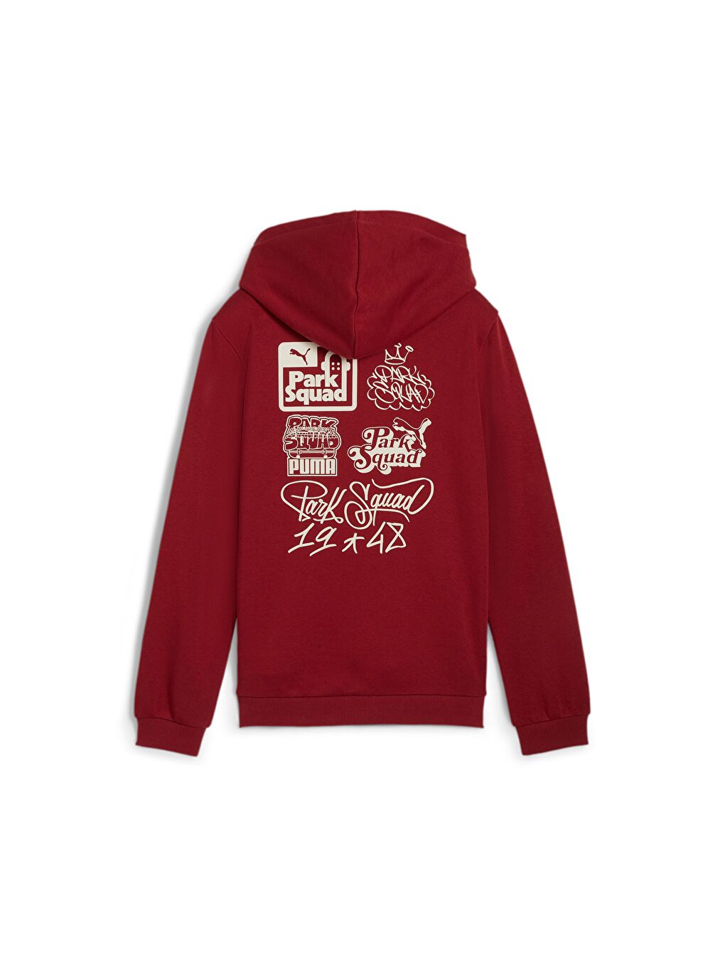 Kırmızı ESS+ MID 90s Genç Kapüşonlu SWEATSHIRT-1