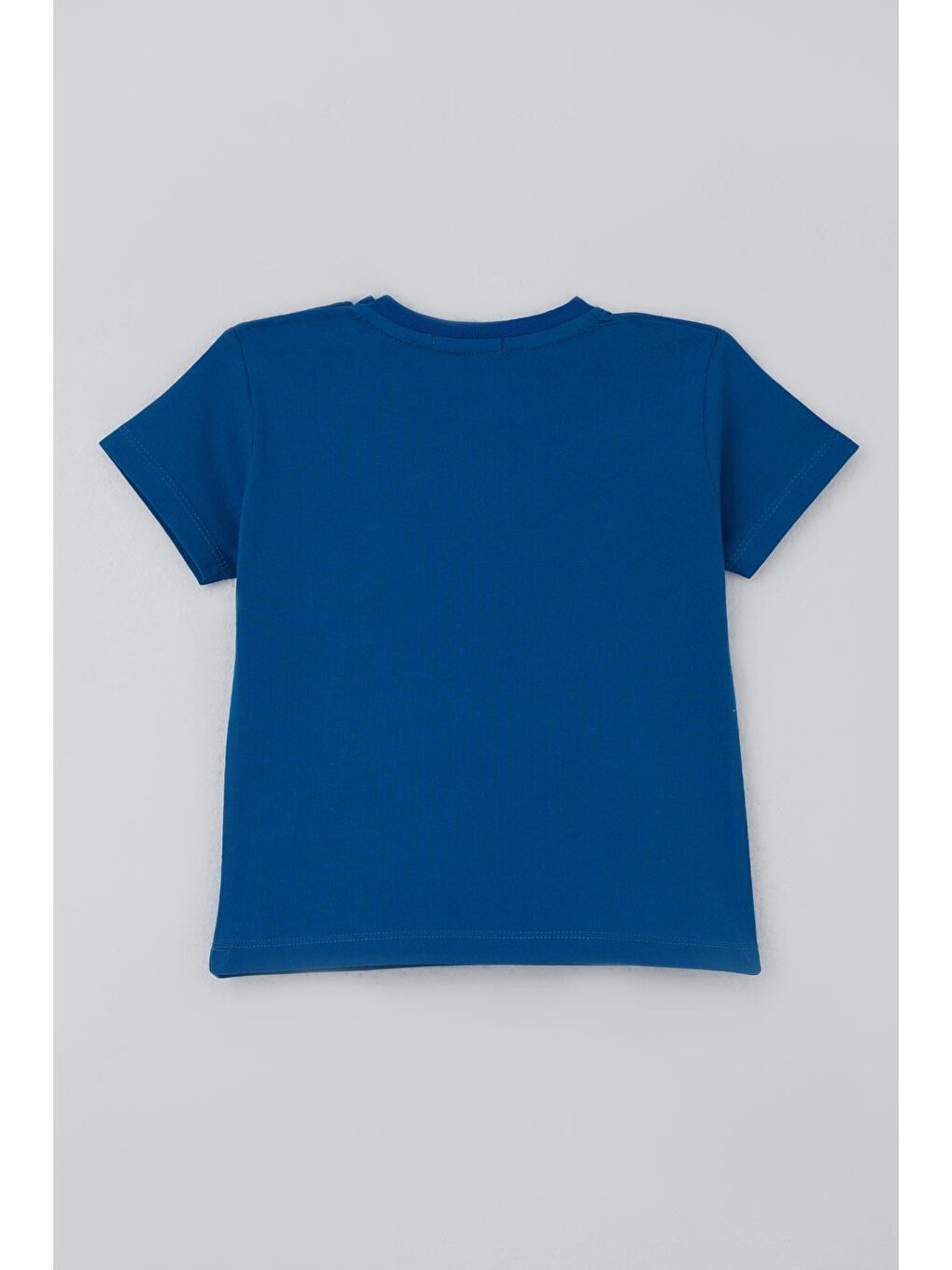 Erkek Bebek Şortlu Takım Sevimli Hayvancık Arkadaşlar Saks Mavisi (9 Ay-3 Yaş)-5