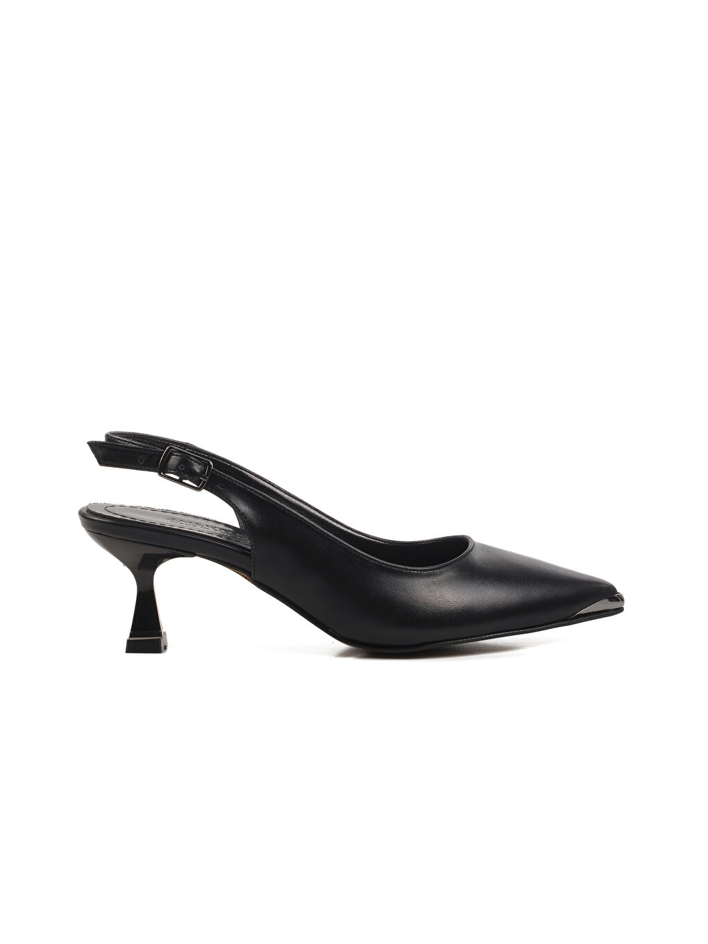 Siyah İnce Topuk Kadın Topuklu Ayakkabı 357140 Z