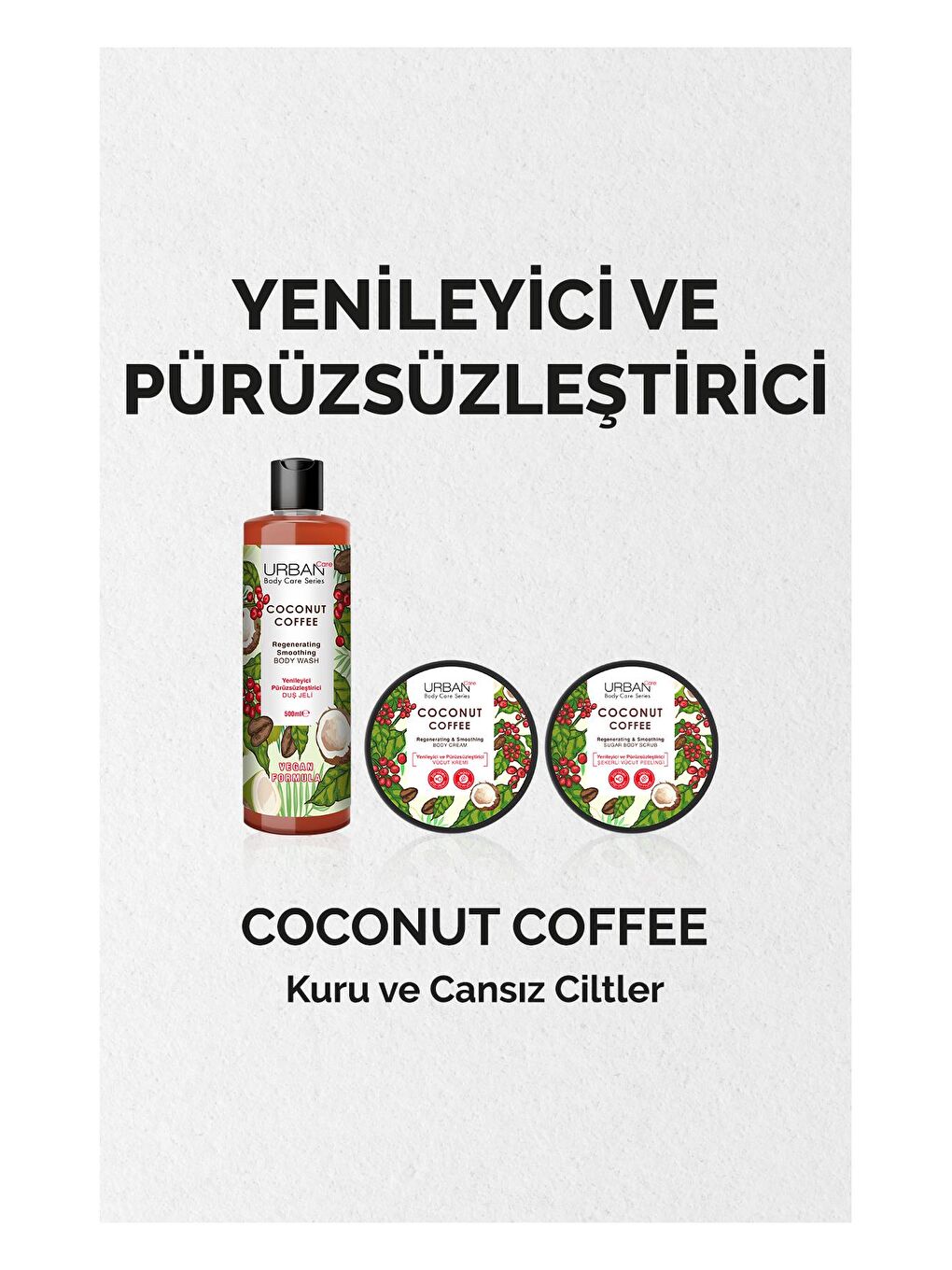 Urban Care Coconut Coffee Yenileyici ve Pürüzsüzleştirici Duş Jeli 750 ml - 3