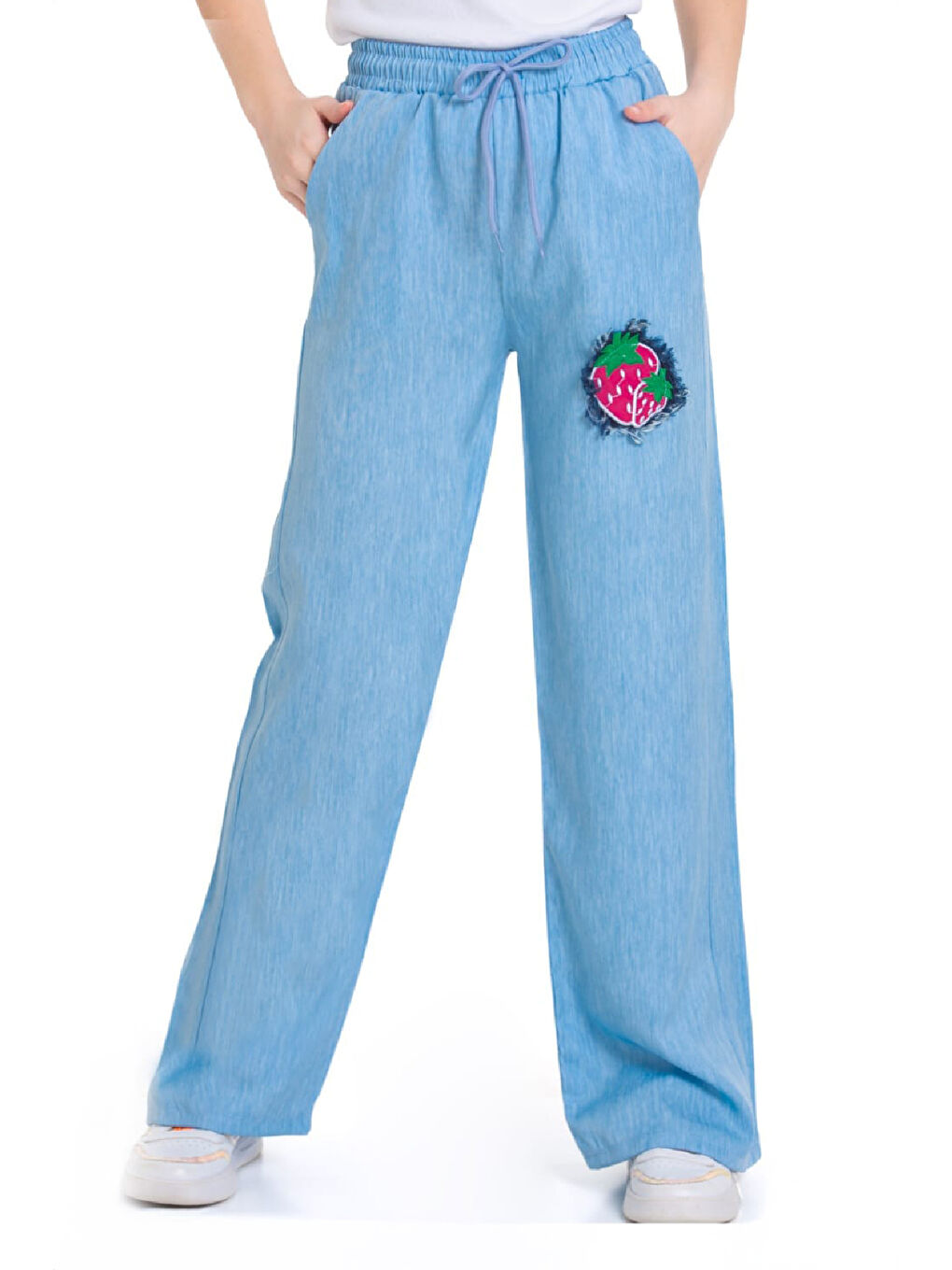 Mavi Kız Çocuk Jean Alt 6-14 Yaş 12419