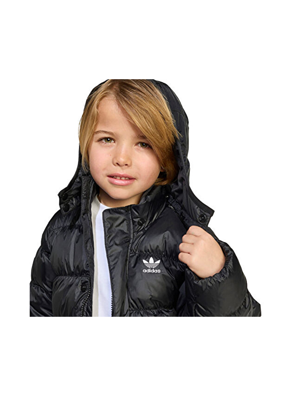 Down Jacket Çocuk Günlük Ceket Jx0550 Siyah-3