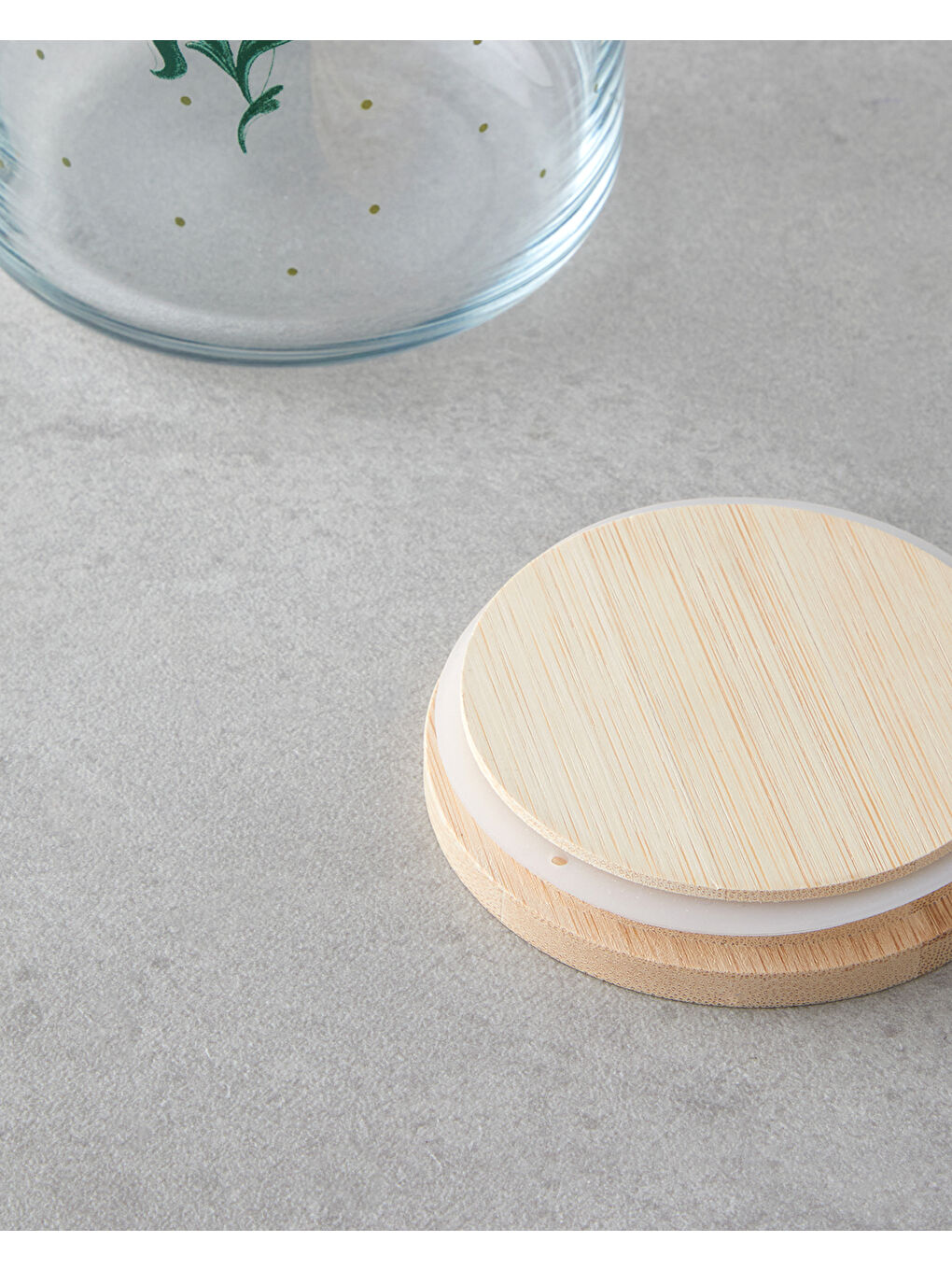 Melie Cam Kavanoz 970 ml Yeşil-2