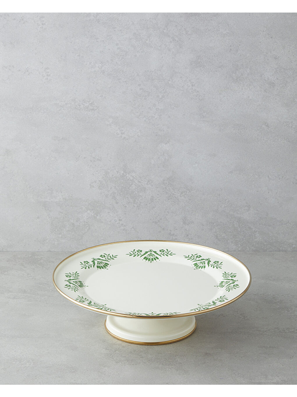 Green Dream Emaye Kek Standı 31 cm Yeşil-1