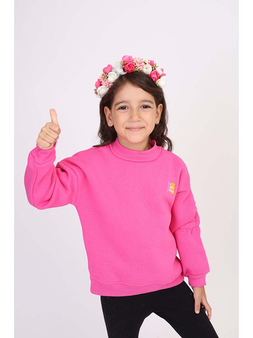 Fuşya Kız Çocuk Sweatshirt