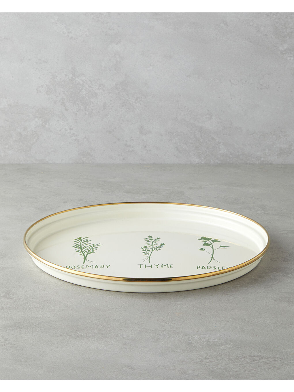 Plantopia Emaye Tepsi 31 cm Yeşil-1