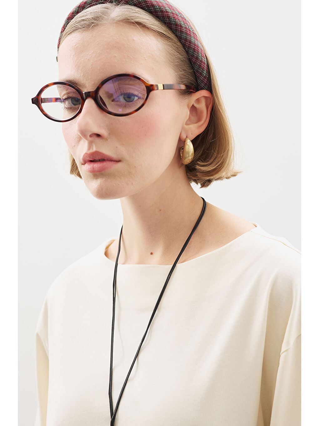 Bej Kayık Yaka Uzun Kol Tshırt Vanilya-4