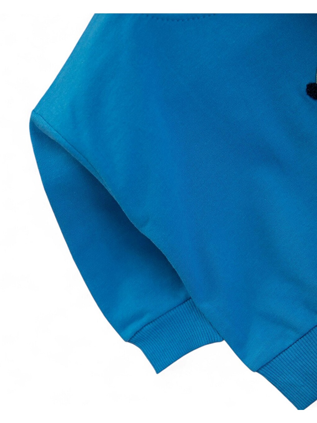 Mavi Erkek Bebek Mevsimlik Martı Nakışlı Sweatshirt, Çizgili Pantalonlu 2'li Alt Üst Takım-3