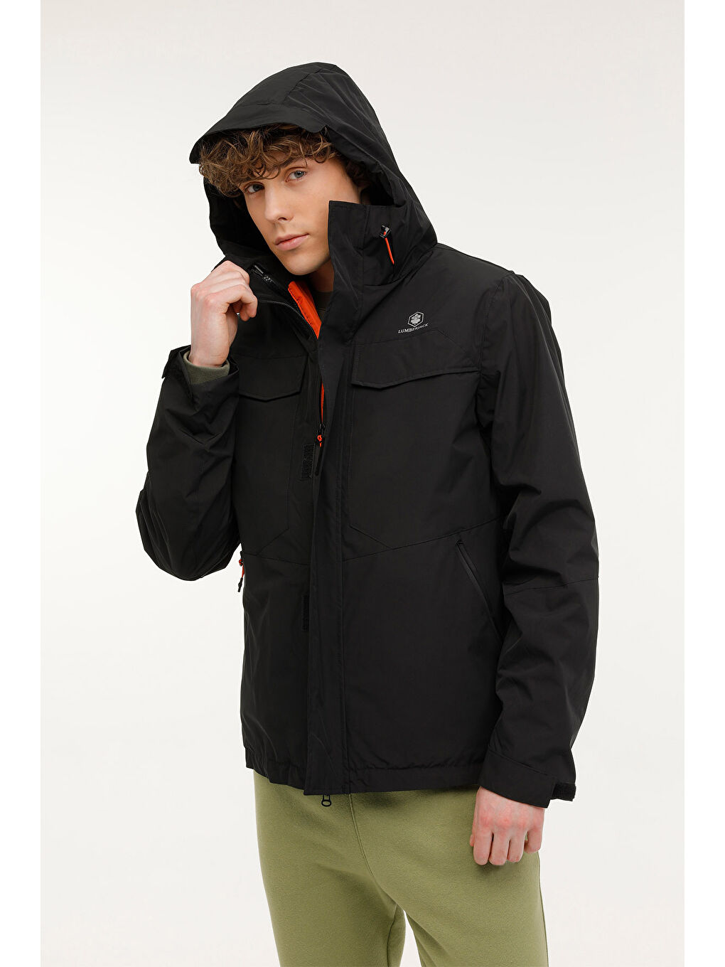 M-PRIME COAT 2PR Siyah Erkek Kısa Kaban