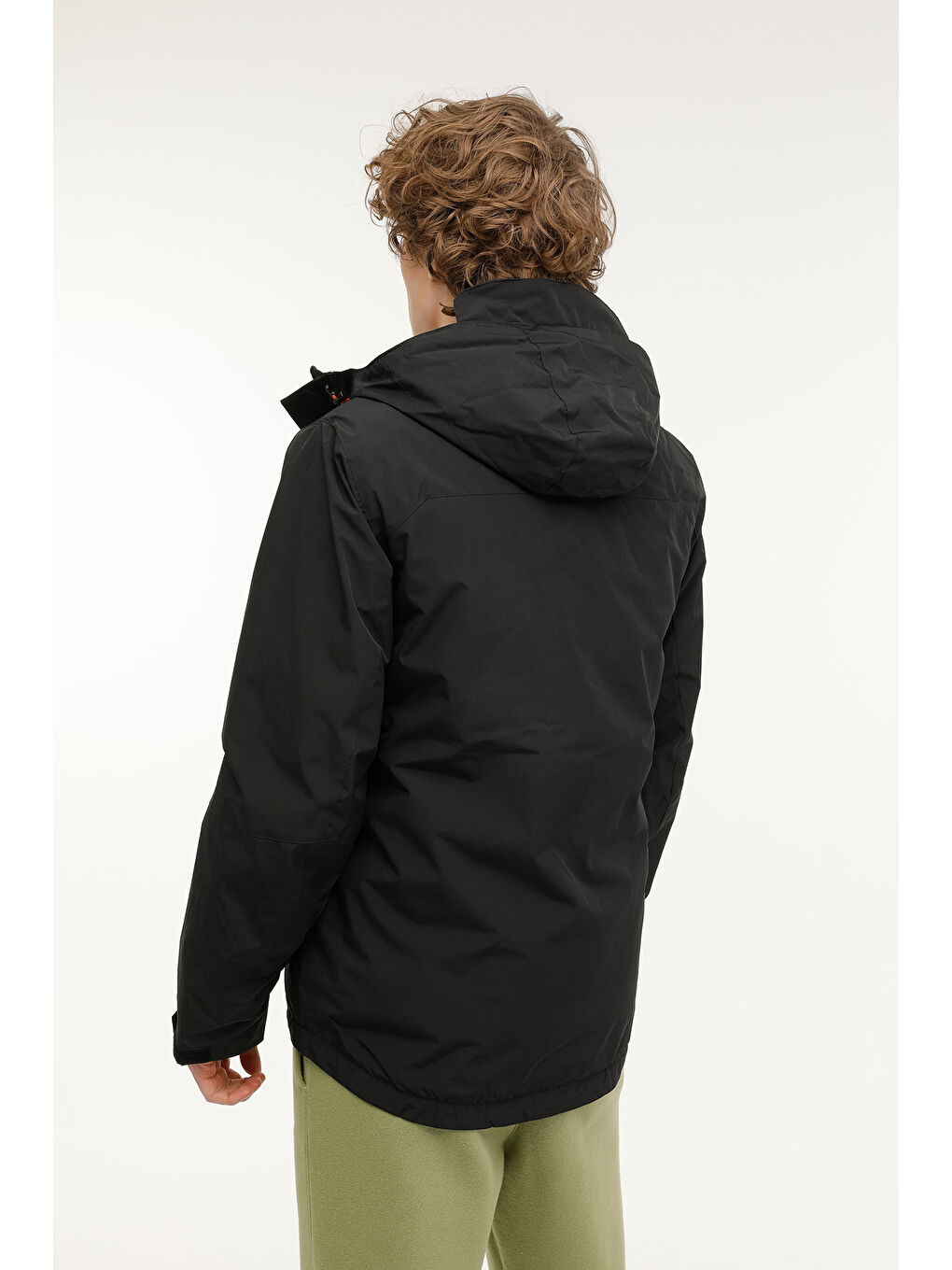 M-PRIME COAT 2PR Siyah Erkek Kısa Kaban-1