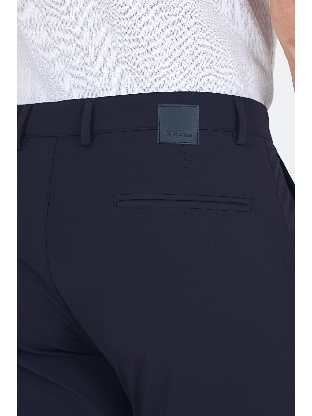 Lacivert Yandan Cepli Casual Slim Fit Pantolon 1003250164-4