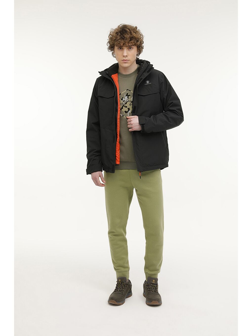 M-PRIME COAT 2PR Siyah Erkek Kısa Kaban-2