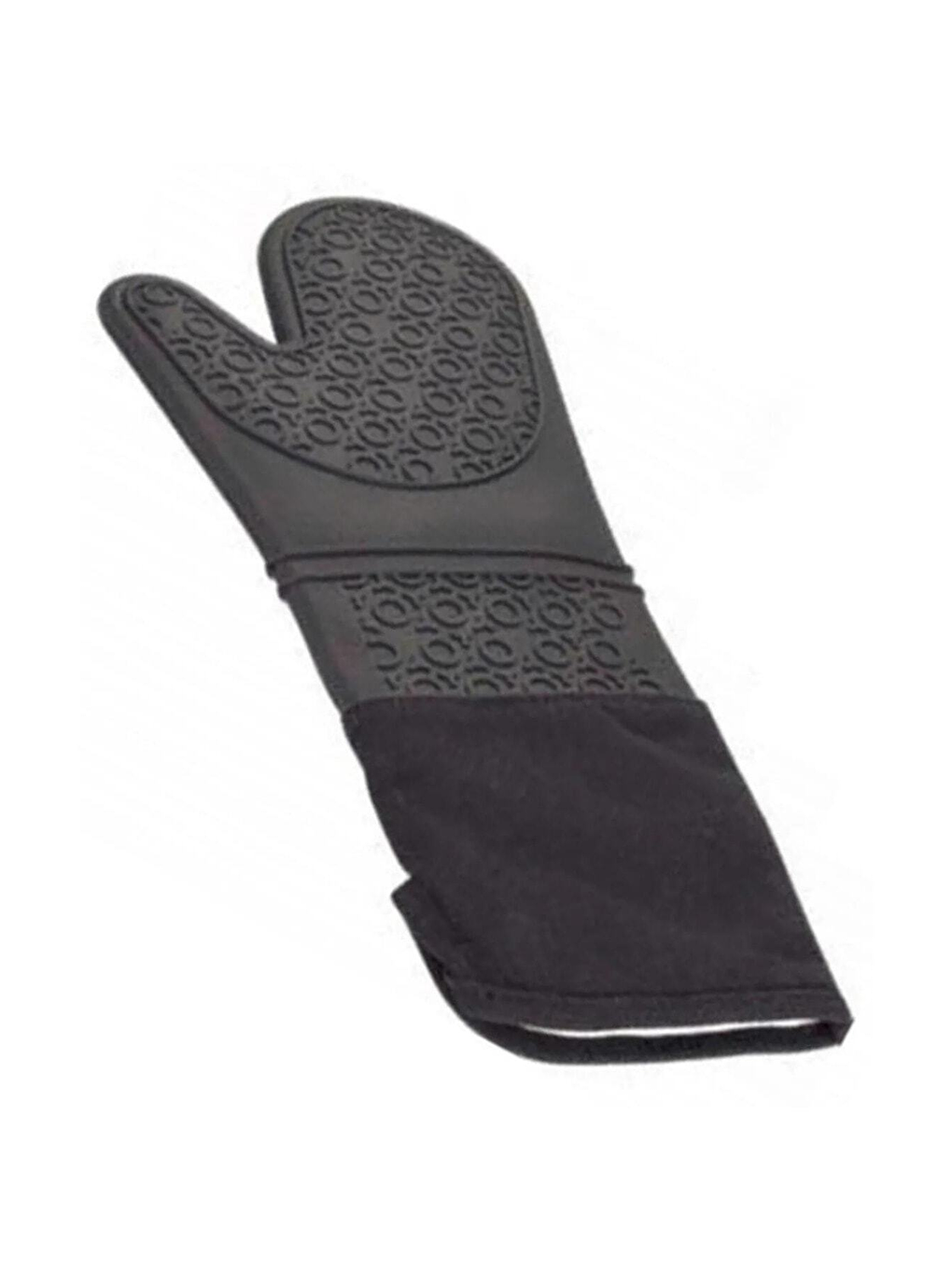 Karışık 2'li Set 45x65 cm Silikon Hamur Açma Matı ve Gri Silikon Yanmaz Mutfak Fırın Eldiveni-3