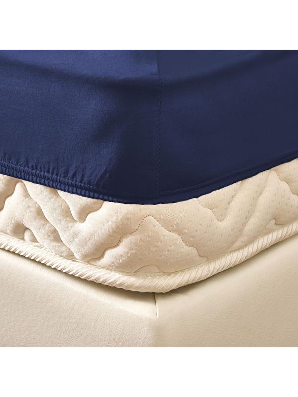 Soft Çift Kişilik Lastikli Çarşaf - Lacivert - 180x200 cm-2