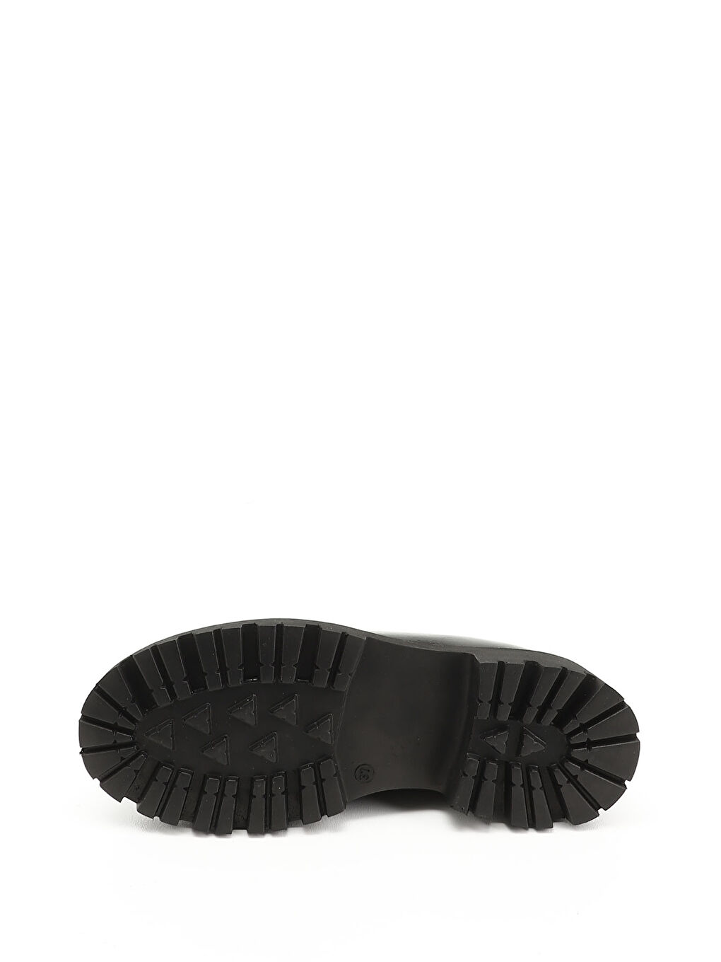 Kırmızı Kadın BAKIR-SİYAH Kalın Topuklu Hakiki Deri Loafer Ayakkabı-3