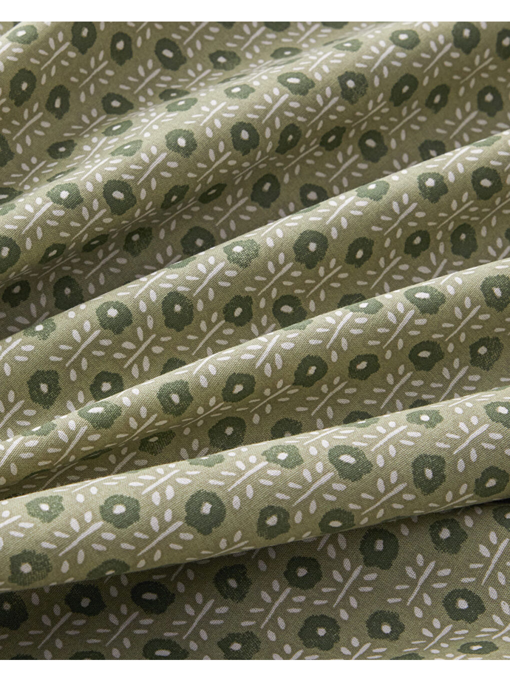 Bloomtopia Pamuk Çift Kişilik Nevresim Takımı 200x220 cm Yeşil-5