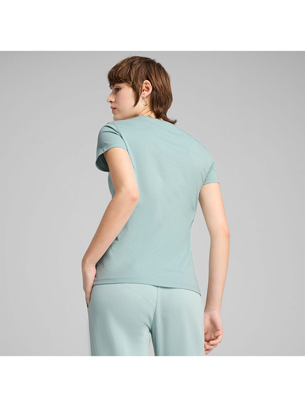 Essentials Elevated Kadın Mavi Tişört-1