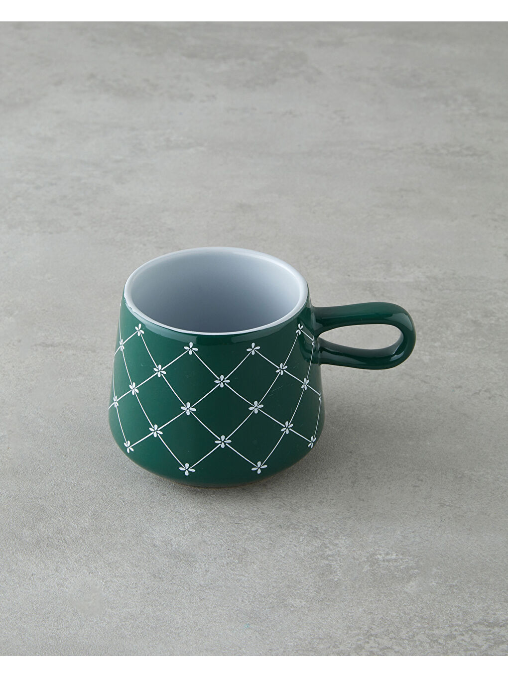 Rootix Stoneware Kupa 340 ml Koyu Yeşil-1