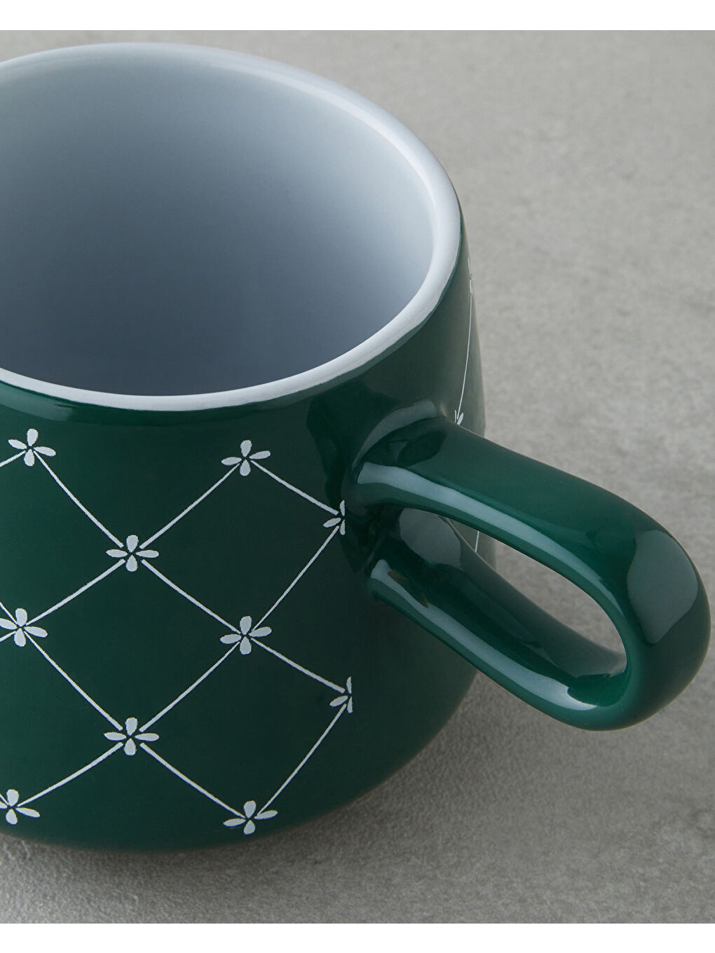 Rootix Stoneware Kupa 340 ml Koyu Yeşil-2