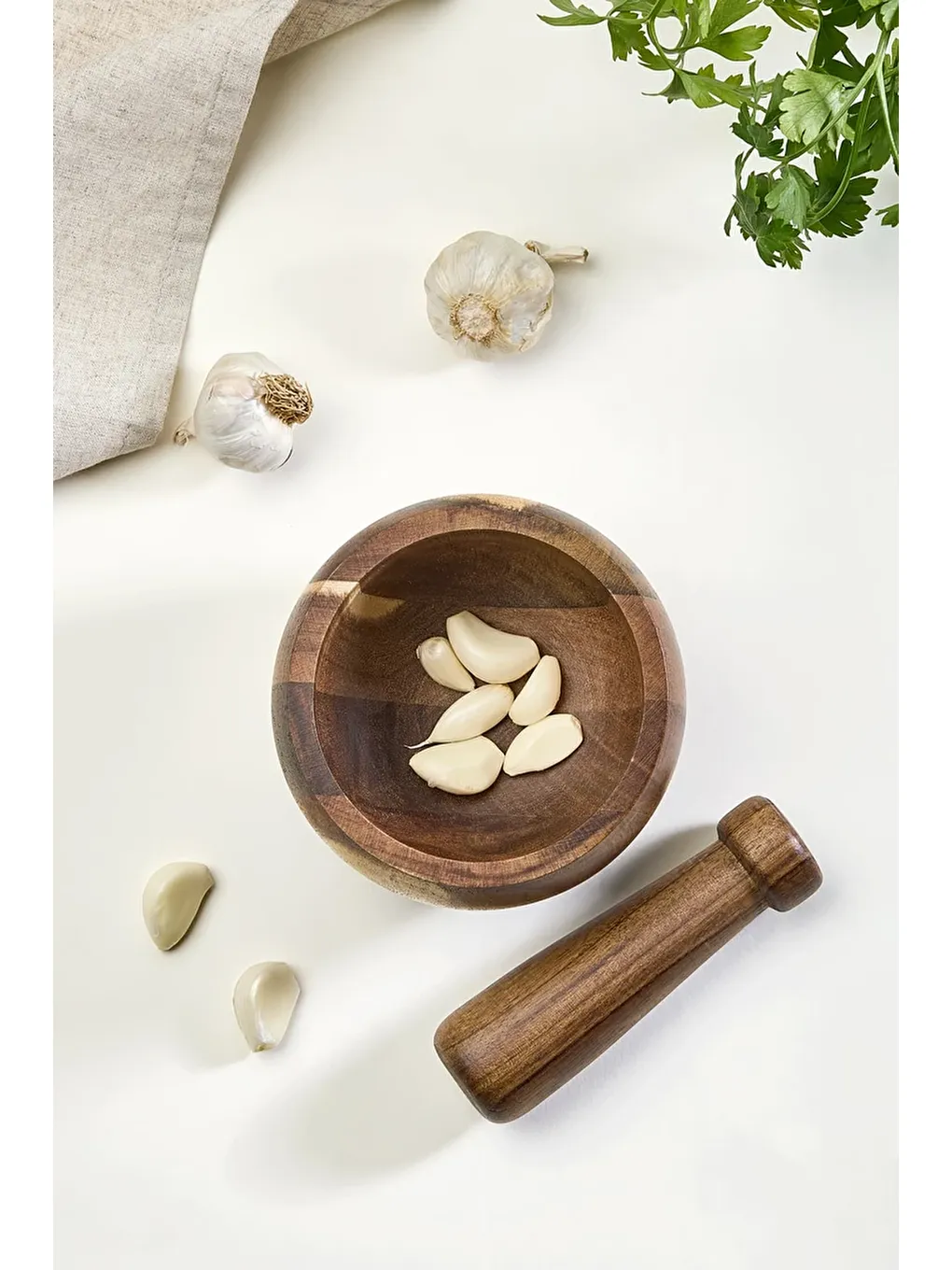 Karışık Akasya Ahşap Havan-2