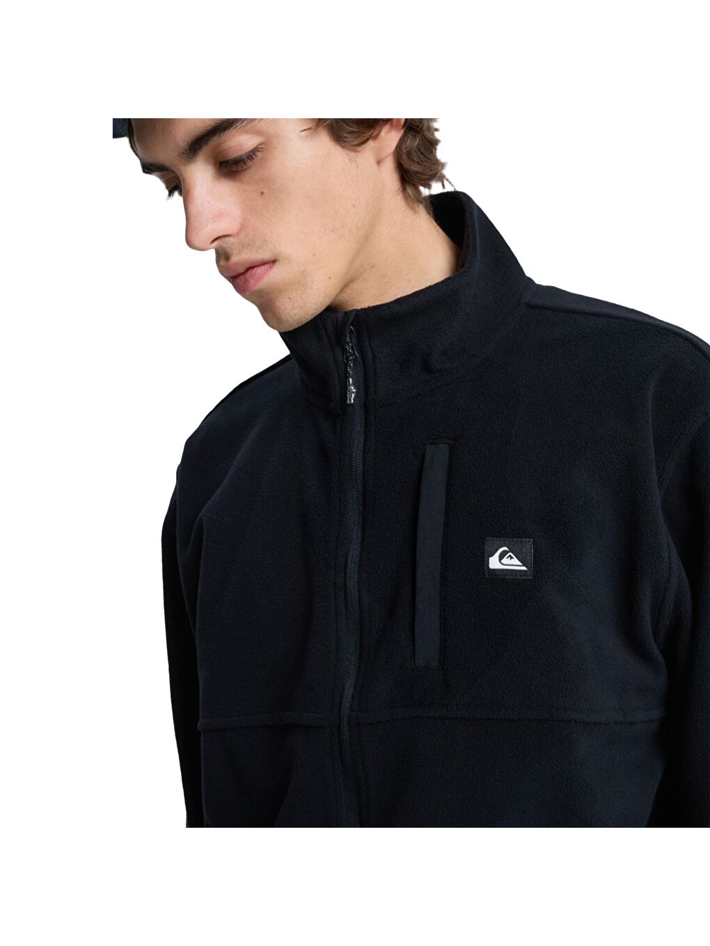 No Destination Fz Erkek Siyah Polar Fermuarlı Sweatshirt-2