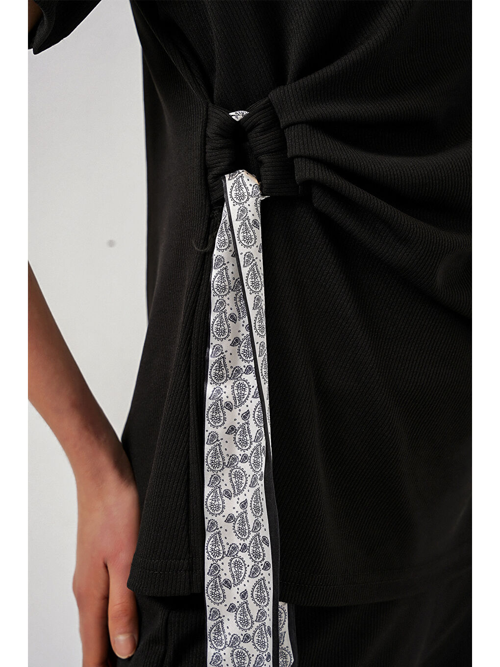 Kadın Yan Bağlamalı İkili Takım 30104 - Siyah-4