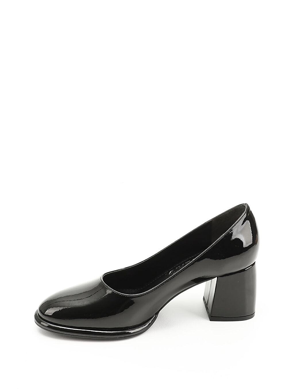 Kırmızı Kadın BAKIR-SİYAH Orta Kalın Platform Topuklu Ayakkabı-2