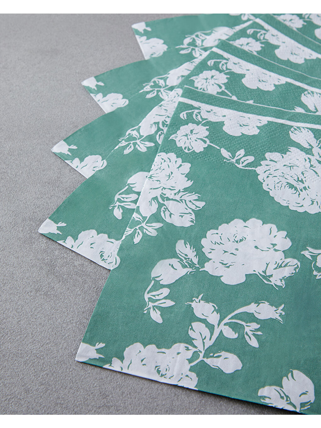 Florella Kağıt 20'li Kağıt Peçete 33x33 cm Yeşil-1