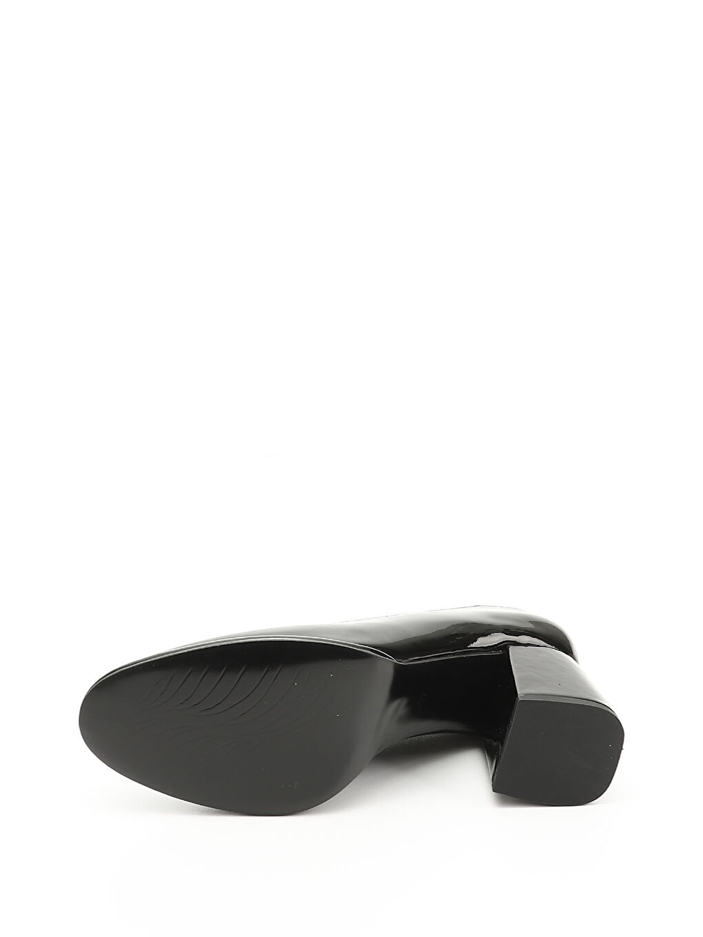 Kırmızı Kadın BAKIR-SİYAH Orta Kalın Platform Topuklu Ayakkabı-3