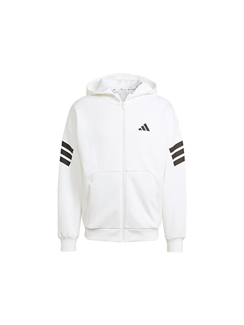 M Fi 3s Fz Erkek Günlük Fermuarlı Sweatshirt Jw7106 Beyaz-2