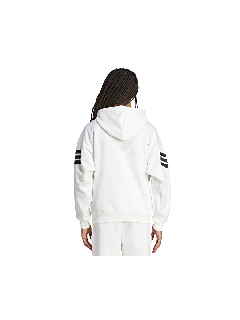 M Fi 3s Fz Erkek Günlük Fermuarlı Sweatshirt Jw7106 Beyaz-3