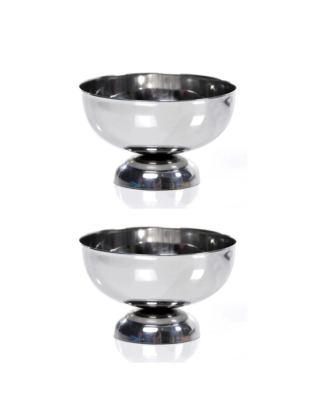 Gri Çelik Pilav ve Helva Kalıbı Yuvarlak Büyük ve Orta Boy 2li