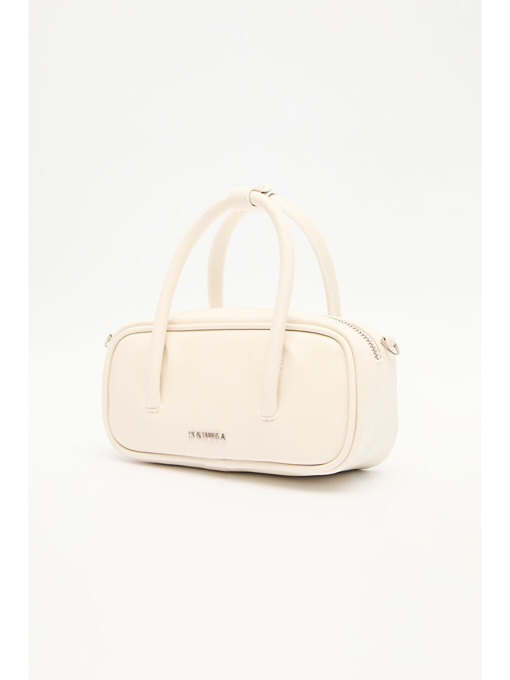 Bej Mini Bowlıng Çanta Vanilya-1