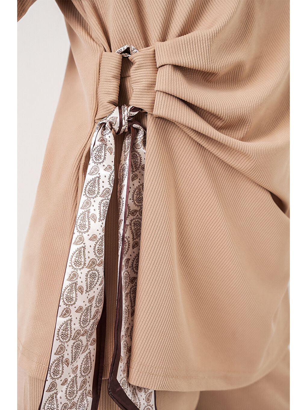 Kadın Yan Bağlamalı İkili Takım 30104 - Bej-4