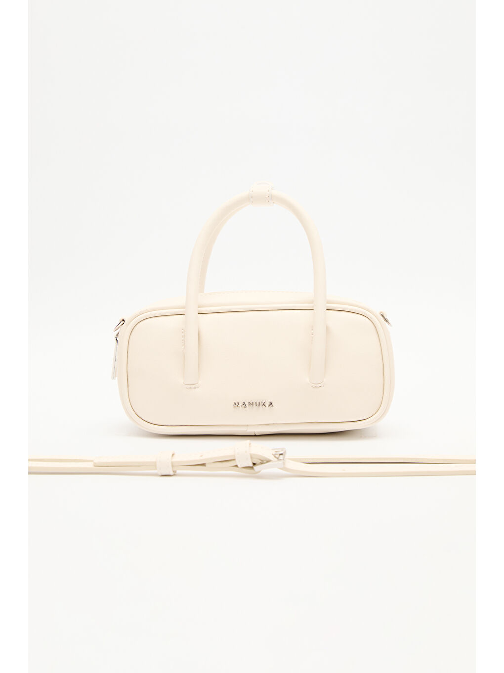 Bej Mini Bowlıng Çanta Vanilya-2