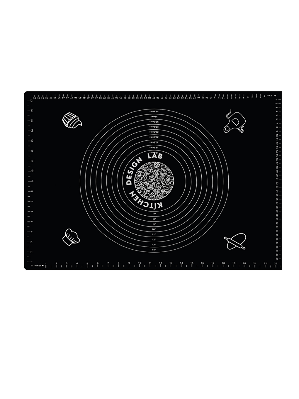 2'li Set Siyah 45x65 cm Silikon Hamur Açma Matı ve Gri Silikon Yanmaz Mutfak Fırın Eldiveni-2