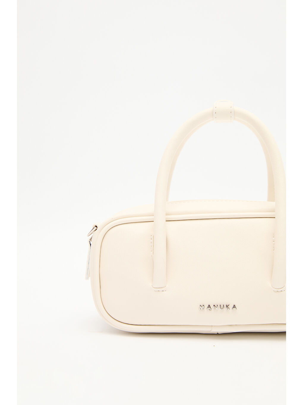 Bej Mini Bowlıng Çanta Vanilya-4