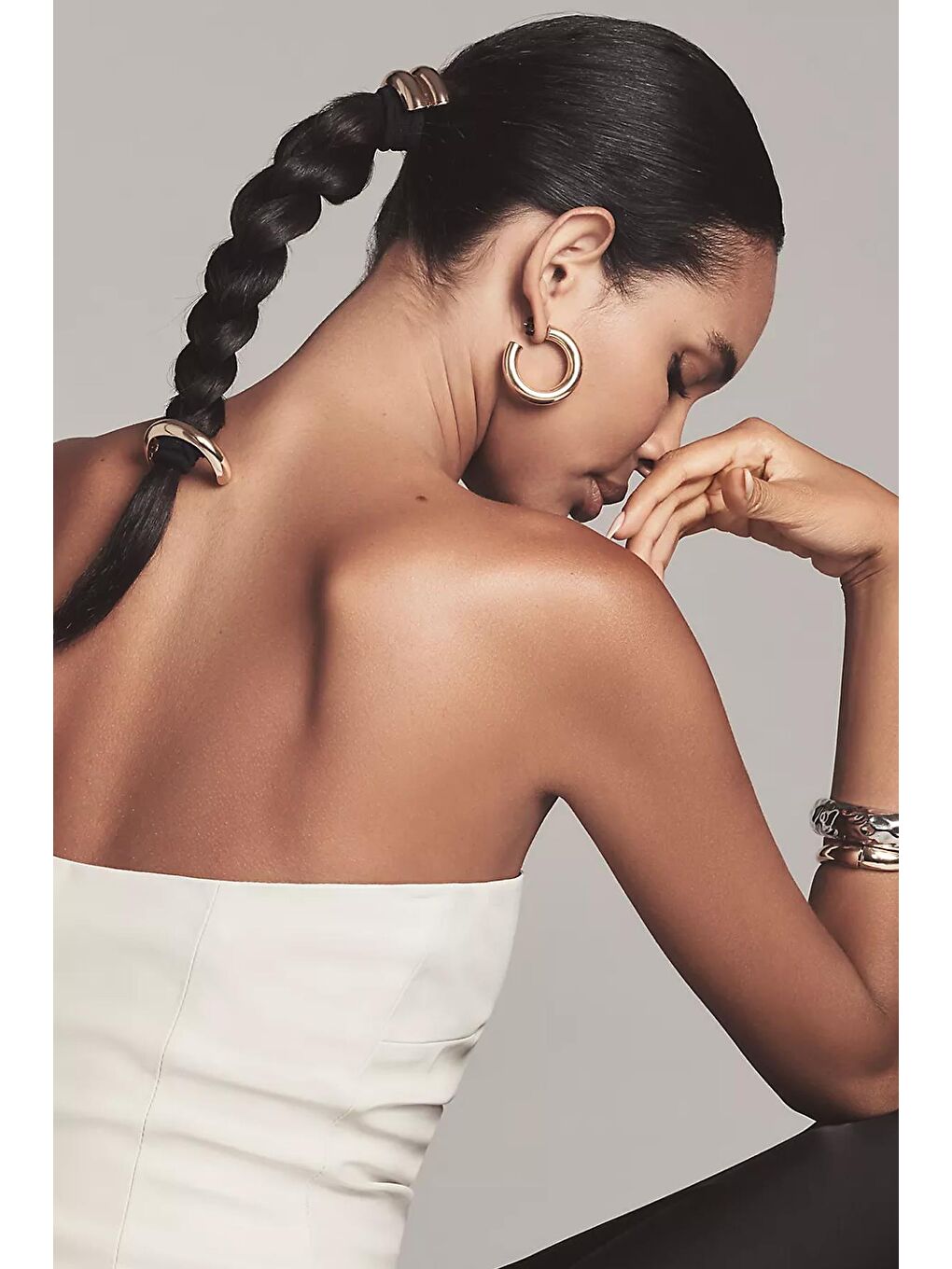 Sarı Altın Detaylı Saç Tokası Seti 2'li paket-1