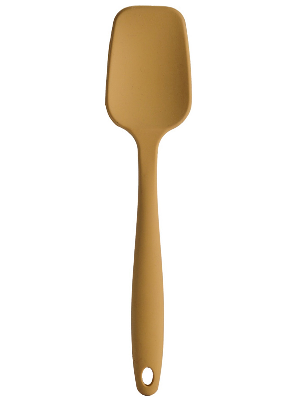 Büyük Boy Yanmaz Yapışmaz Silikon Düz Spatula Sarı 2 Adet-2