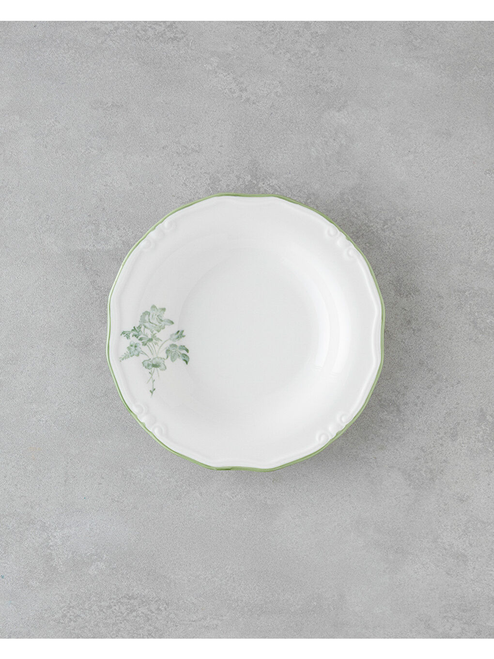 Plantopia Porselen Yemek Takımı 24 Parça 6 Kişilik Yeşil-4