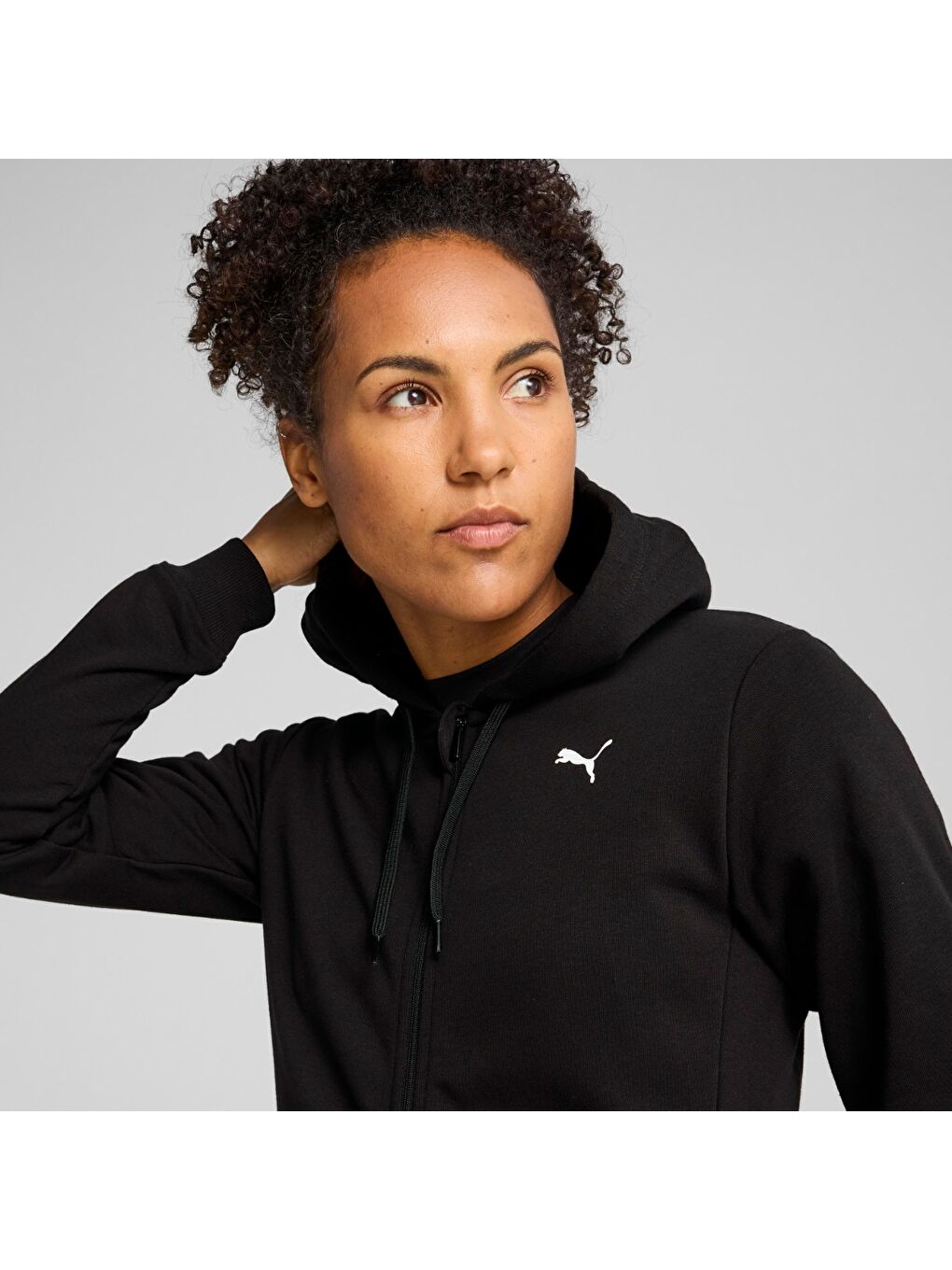 Tad Essential Kadın Siyah Kapüşonlu Ceket-2