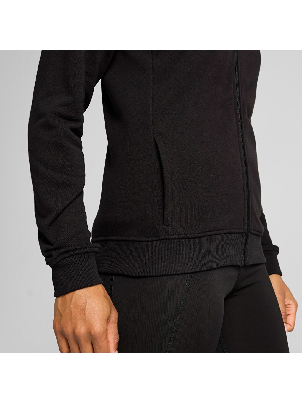 Tad Essential Kadın Siyah Kapüşonlu Ceket-3