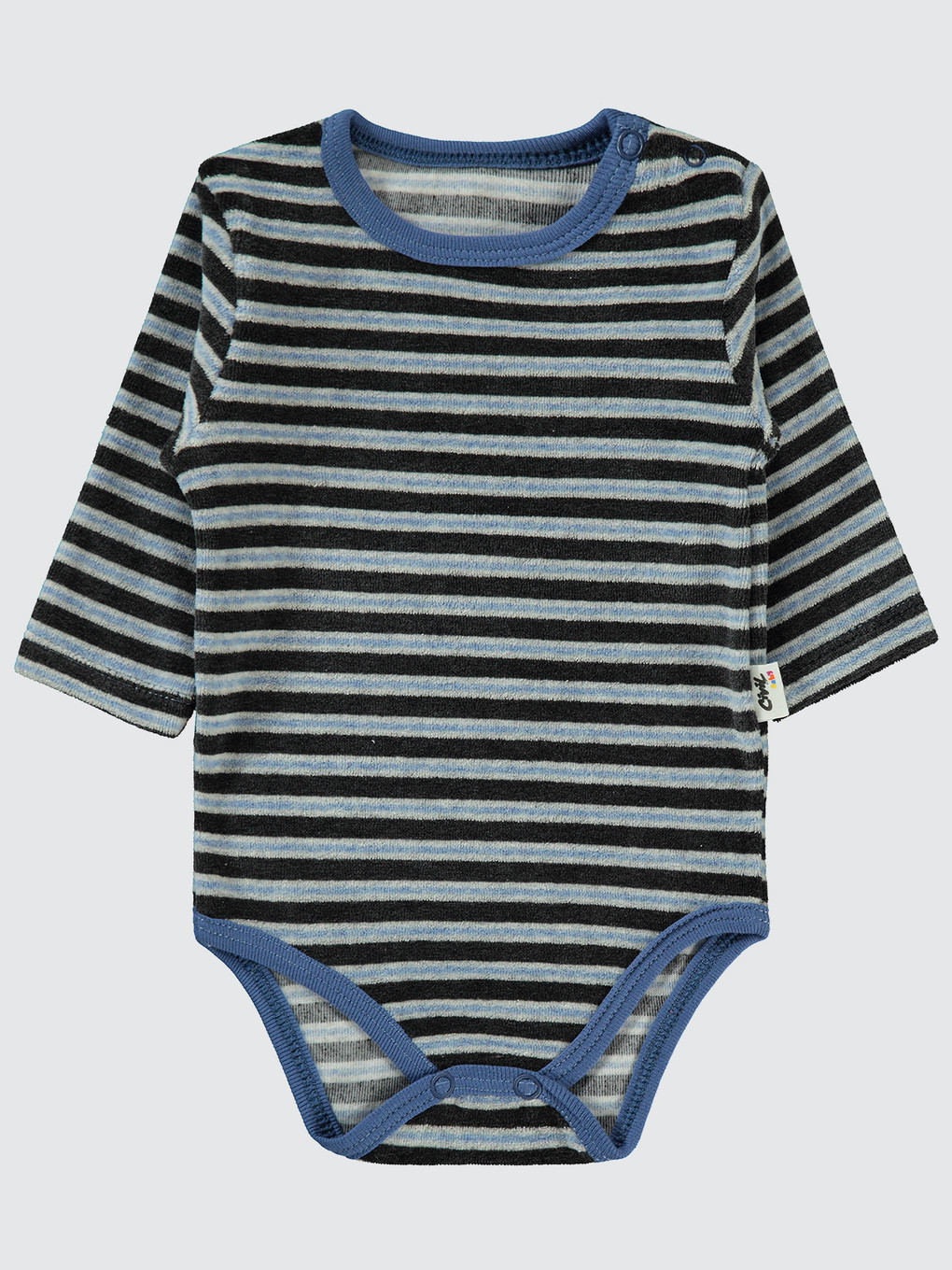 Baby Bebek Çıtçıtlı Badi 1-18 Ay İndigo