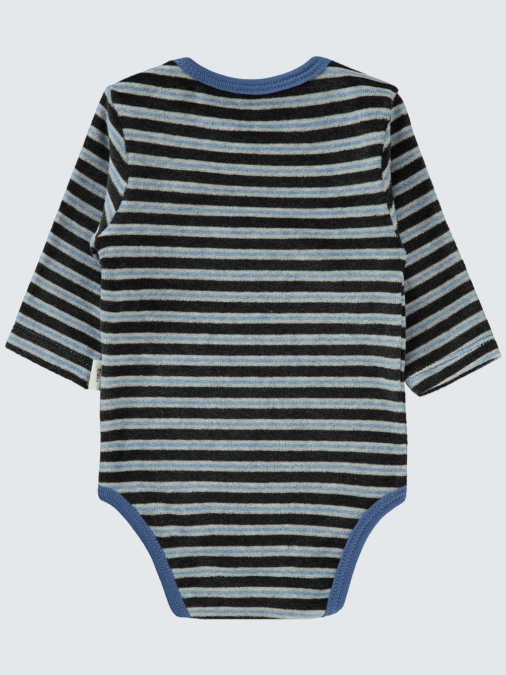 Baby Bebek Çıtçıtlı Badi 1-18 Ay İndigo-1