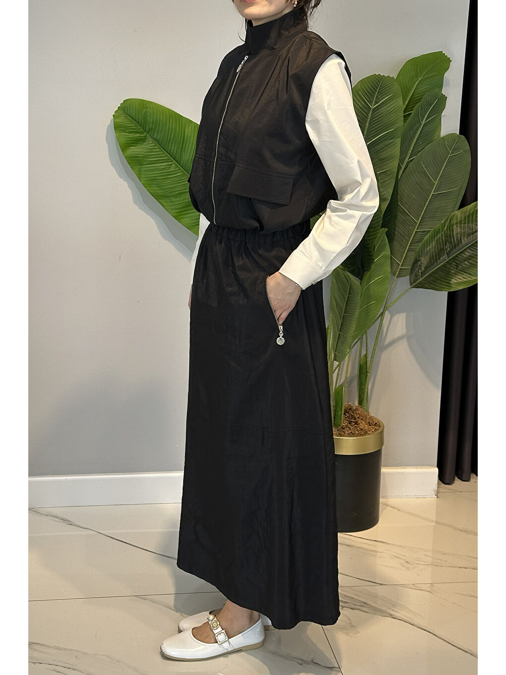 Yelek Etek İkili Takım 14379 Siyah-2