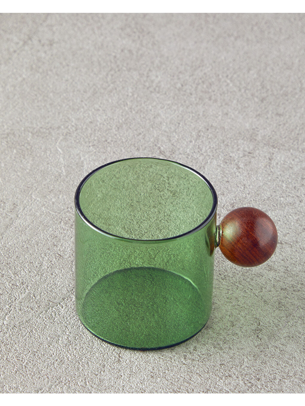 Gusto Borosilikat Cam Kupa Yeşil-1