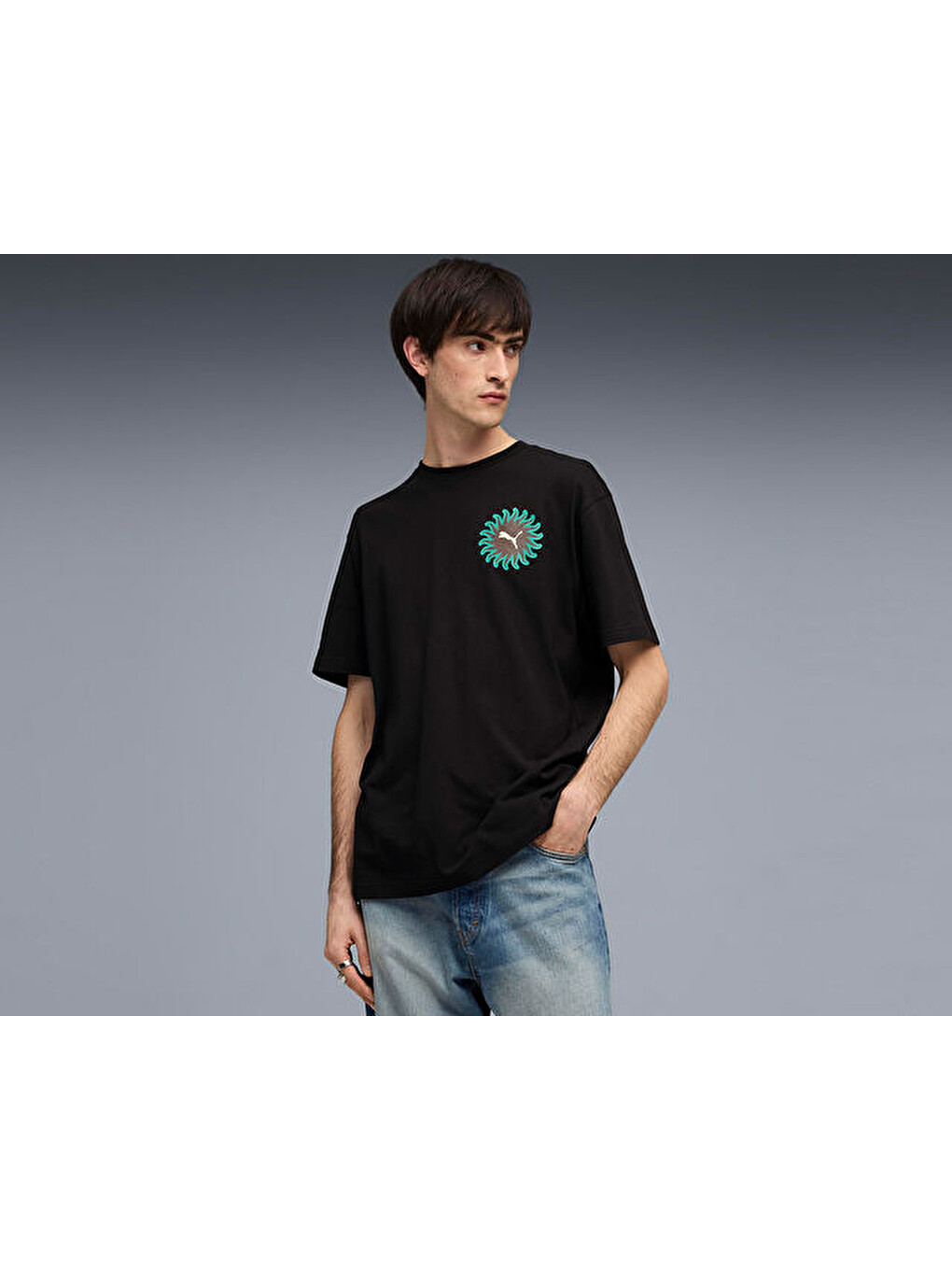 Sunset Drıve Relaxed Tee Erkek Günlük Tişört 63439501 Siyah-2