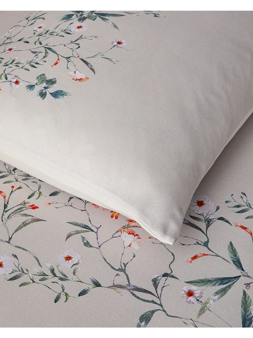 Turkuaz Harmony Garden Krep King Size Nevresim Takımı 240x220 cm Su Yeşili-3