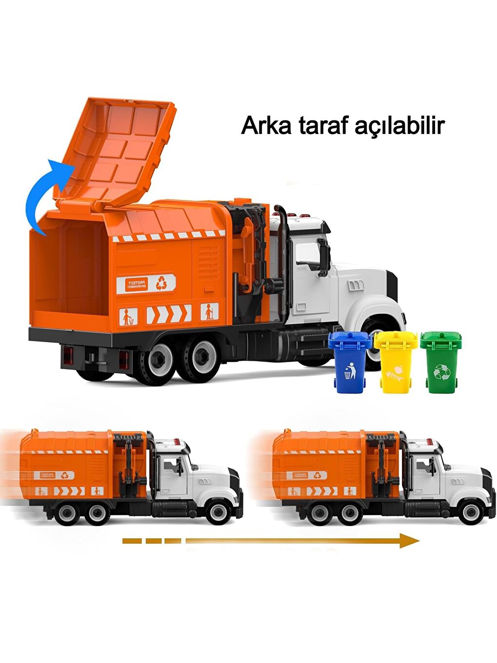 CToys Işıklı Sesli Sök Tak Oyuncak Çöp Kamyonu YW9083A GKO - 2